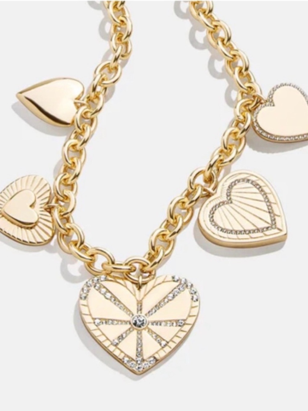 Baublebar Gold Heart Charm Necklace - Women's Chain Pendant